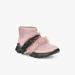 Ugg Fluff Punk Ankle Modestövlar Dam Rosa (723460LWT)